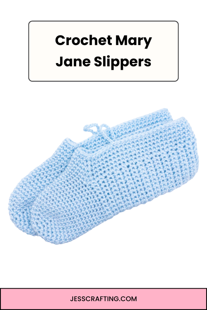 Mary Jane Crochet Slippers