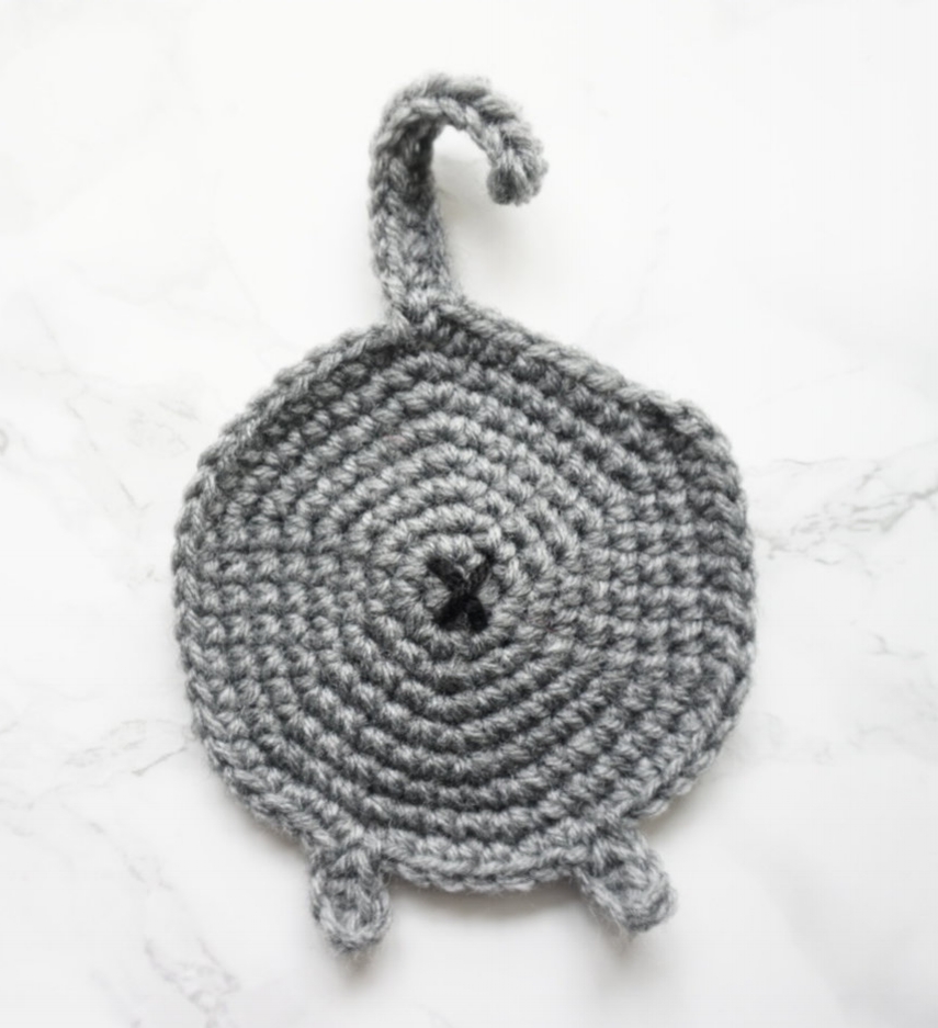 Cat coaster: Crochet pattern