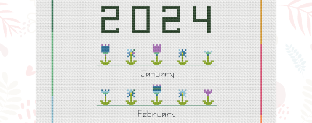 FREE Temperature Cross Stitch Pattern Tulips Daisies Jess Crafting