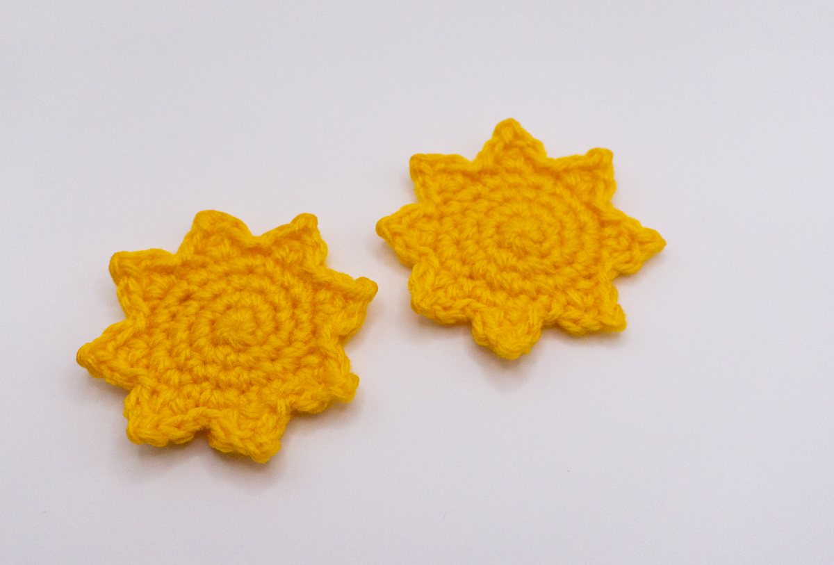 Crochet Sun Applique