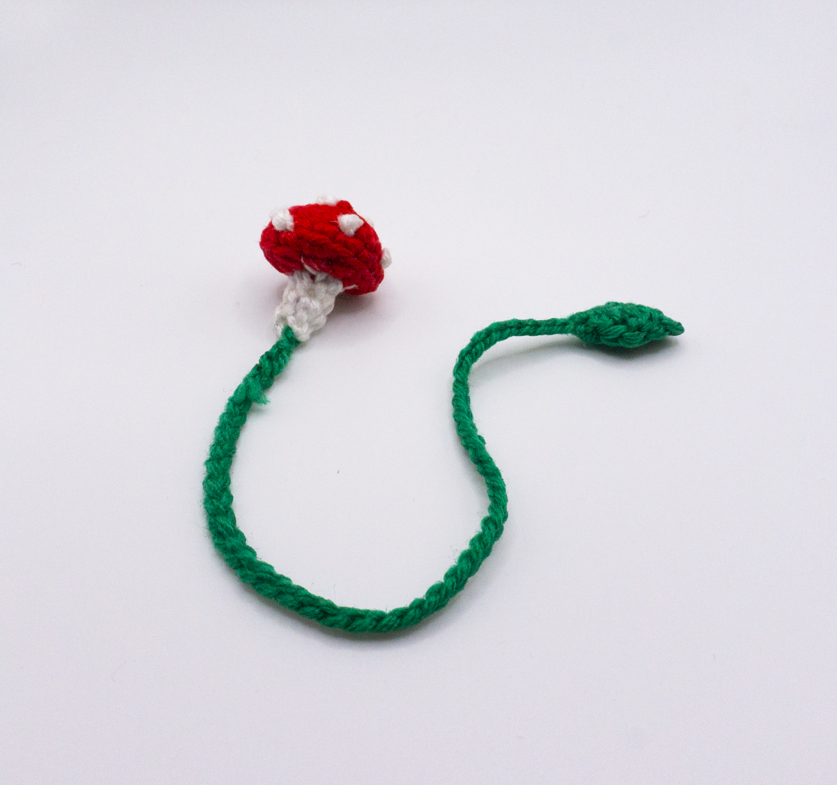 Crochet Toadstool Mushroom Bookmark