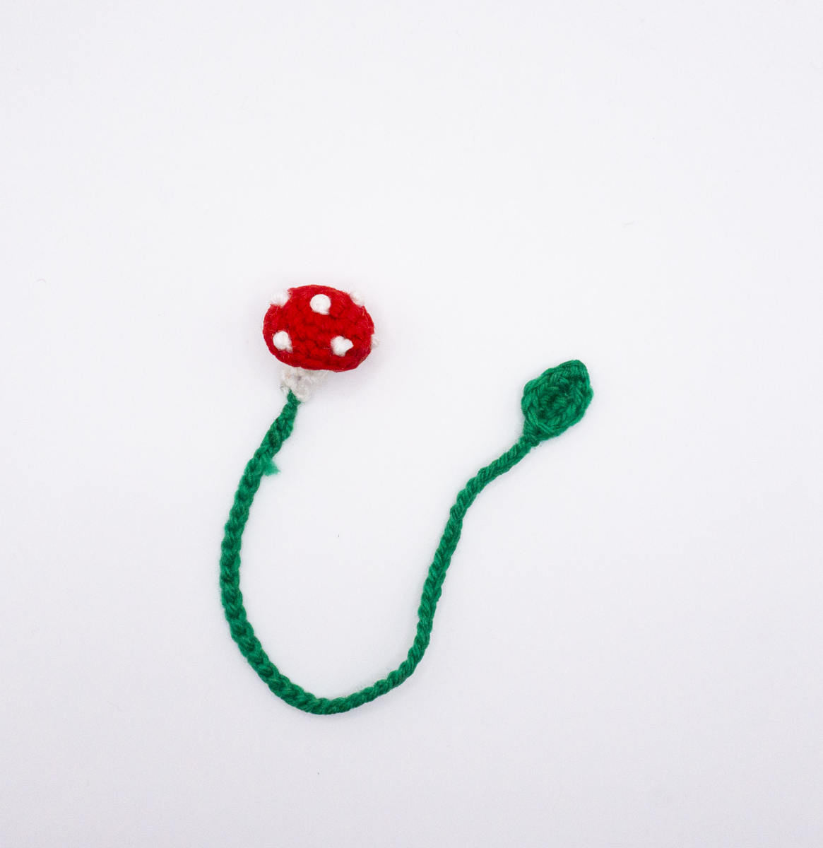 Crochet Toadstool Mushroom Bookmark