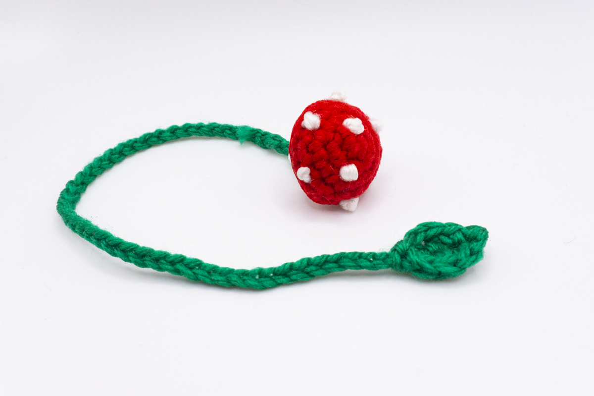 Crochet Toadstool Mushroom Bookmark