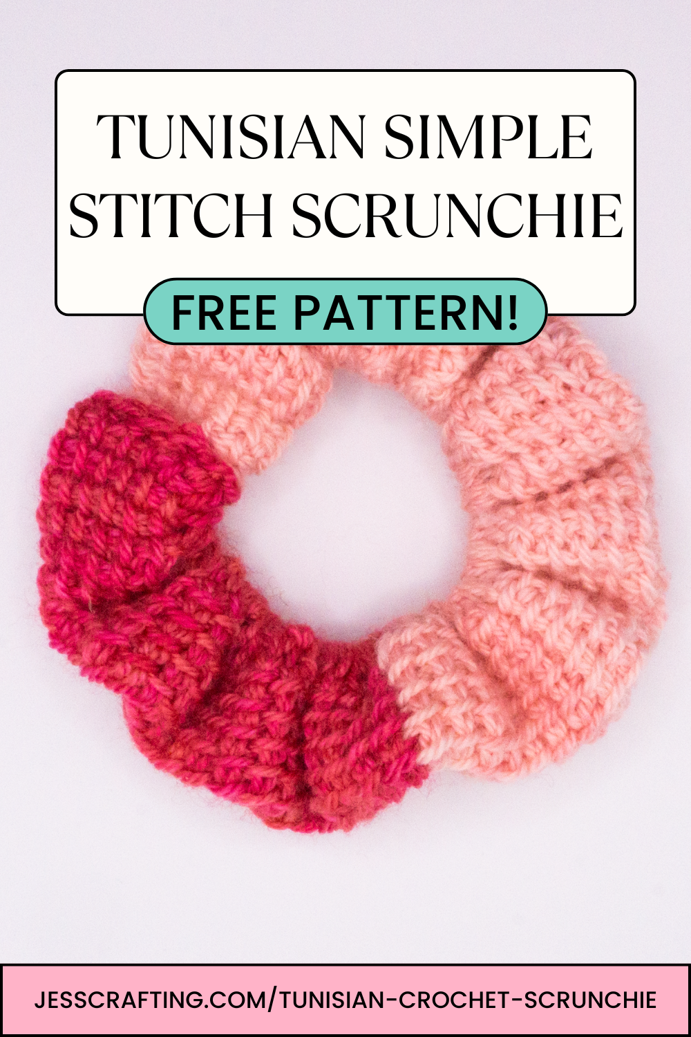 Tunisian Crochet Scrunchie