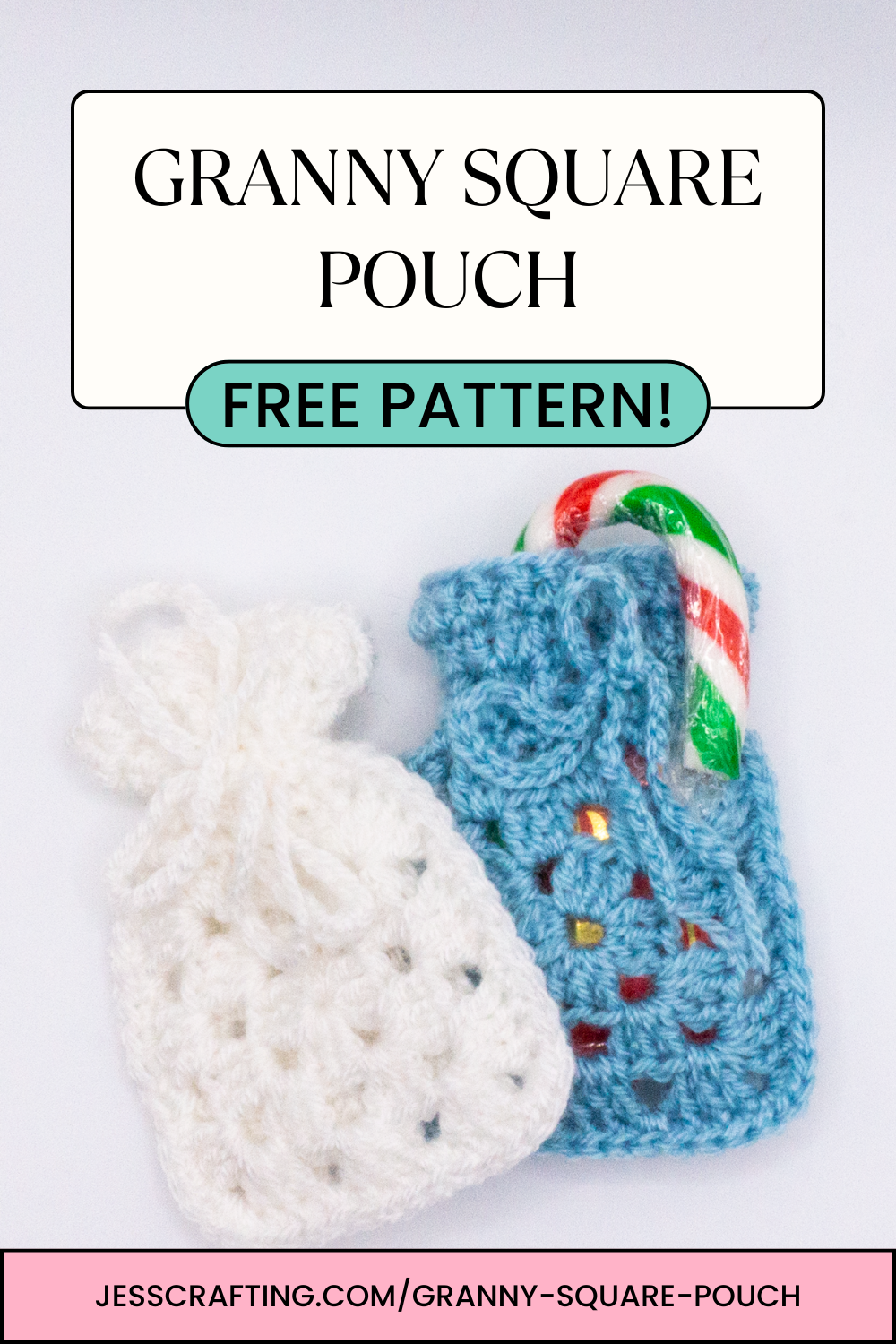 Crochet Granny Square Pouch