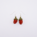 Crochet Strawberry Earrings 3