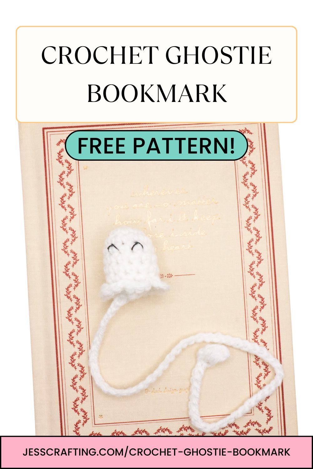 Crochet Ghostie Bookmark