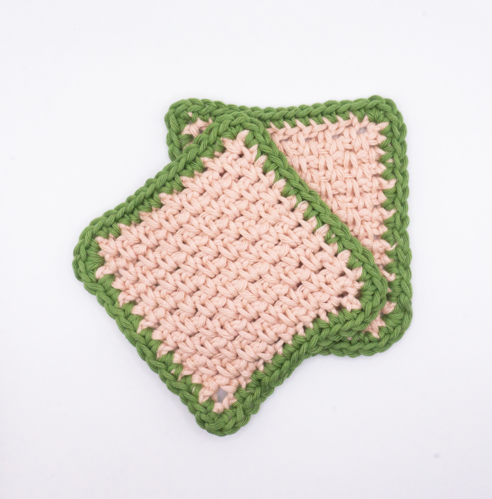 Moss Stitch Coaster 1