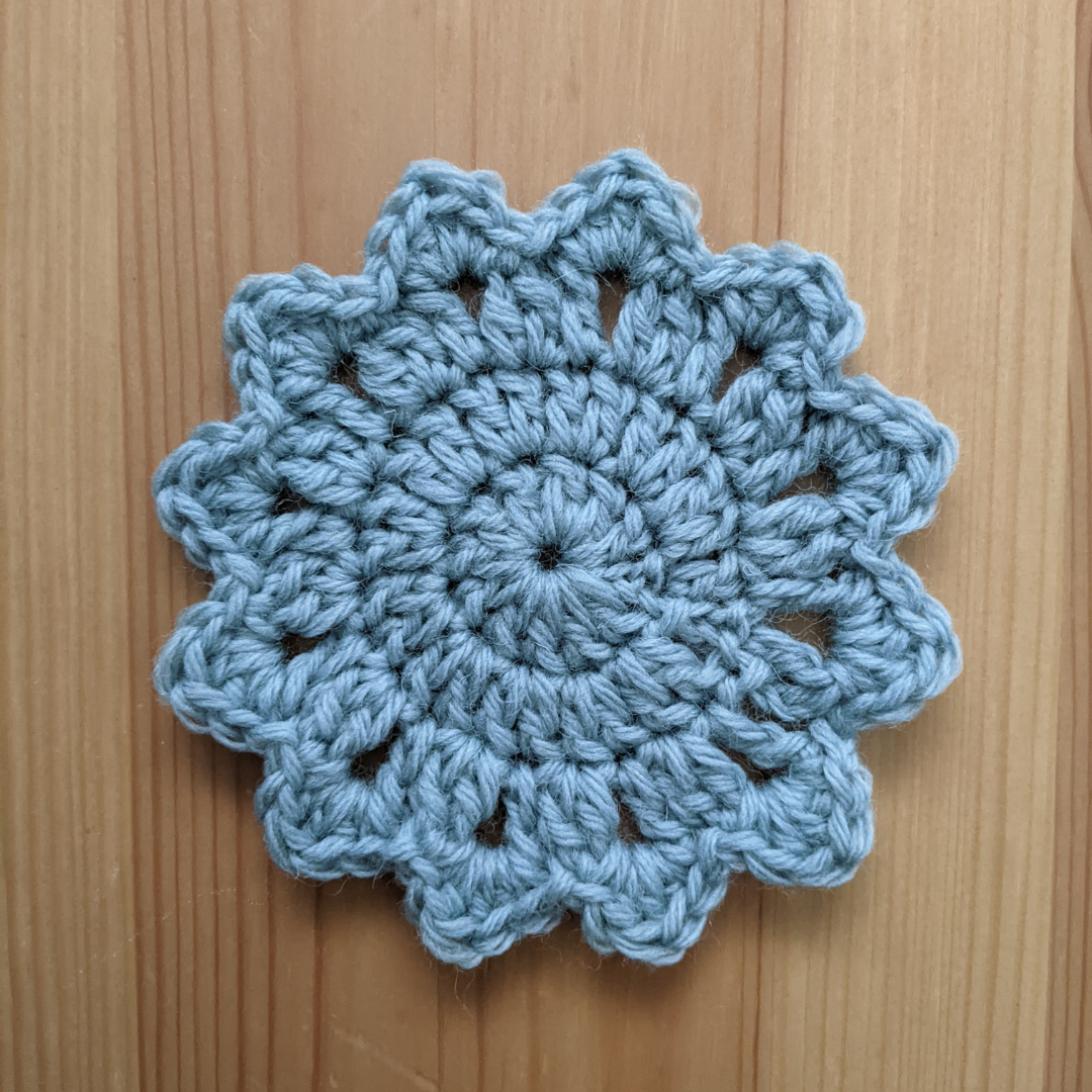 Crochet Flower Coaster 1
