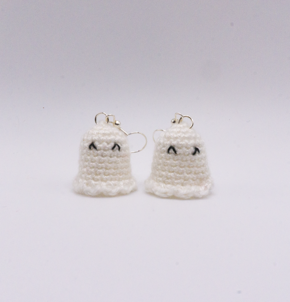 Crochet Ghostie Earrings 3