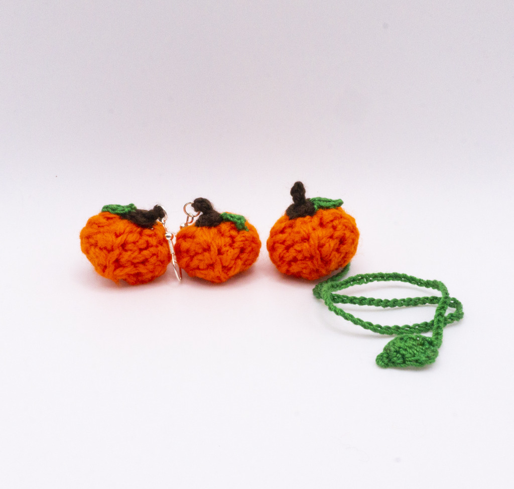 Crochet Pumpkin Bookmark 1