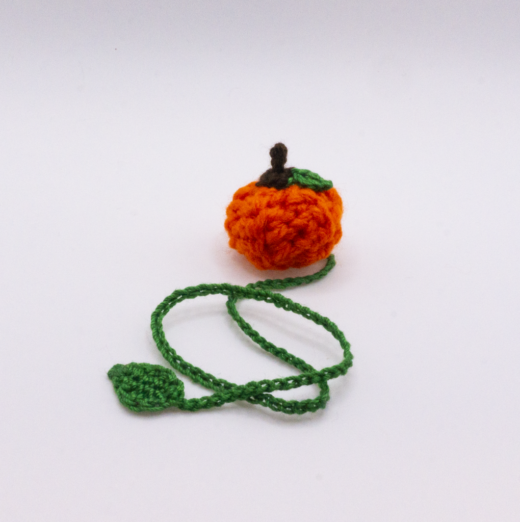 Crochet Pumpkin Bookmark 3