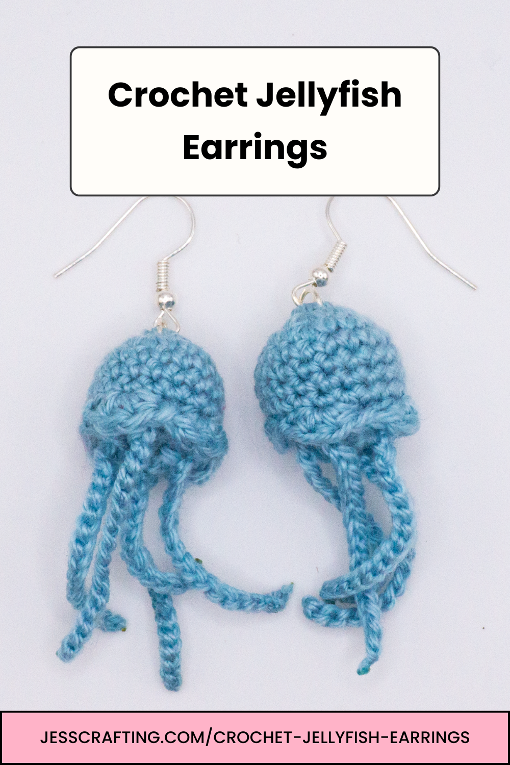 Crochet Jellyfish Earrings