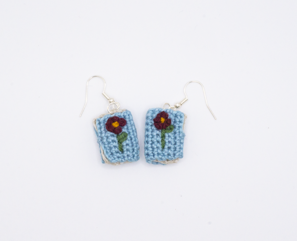 Crochet Book Earrings 5