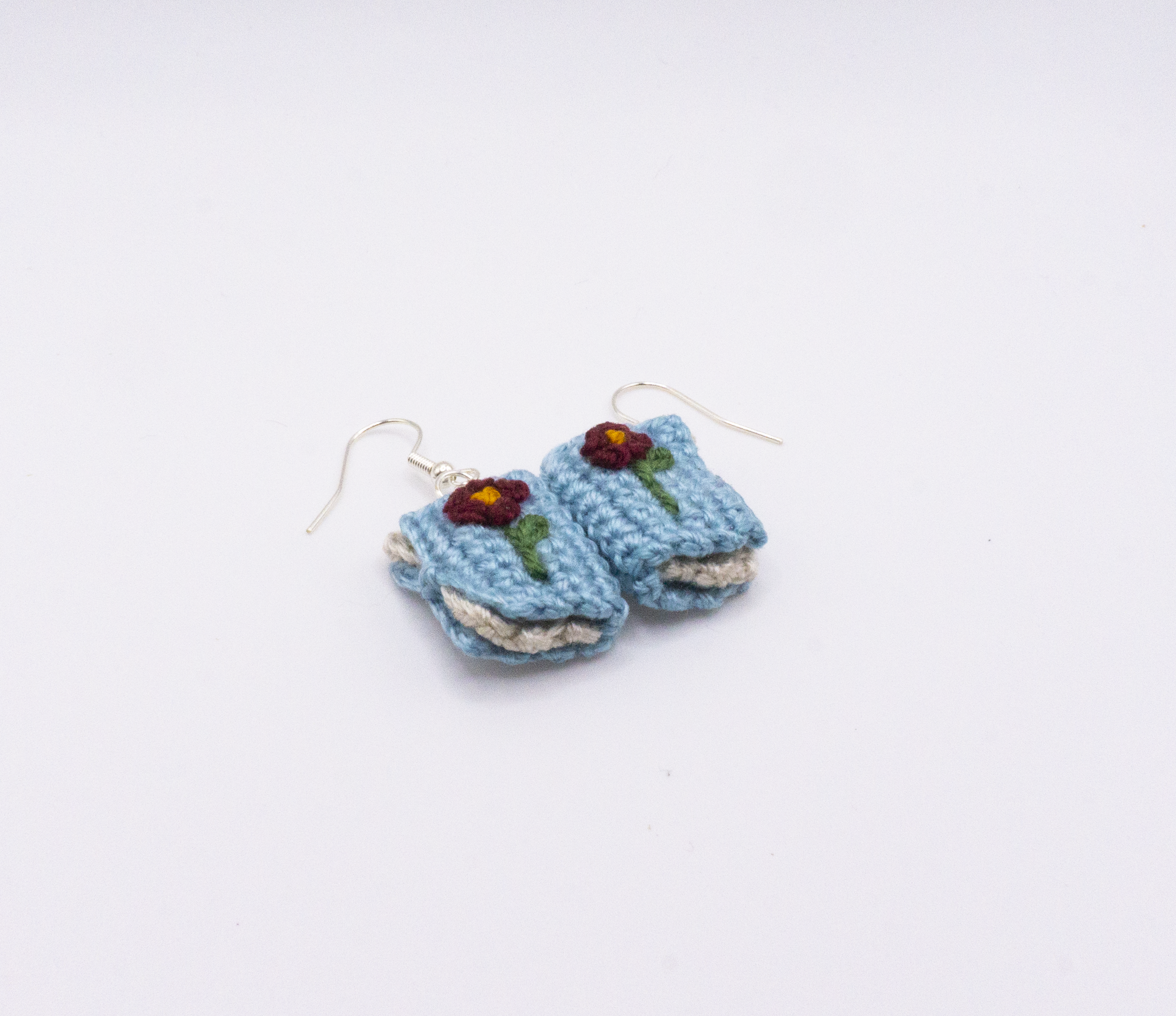 Crochet Book Earrings 1